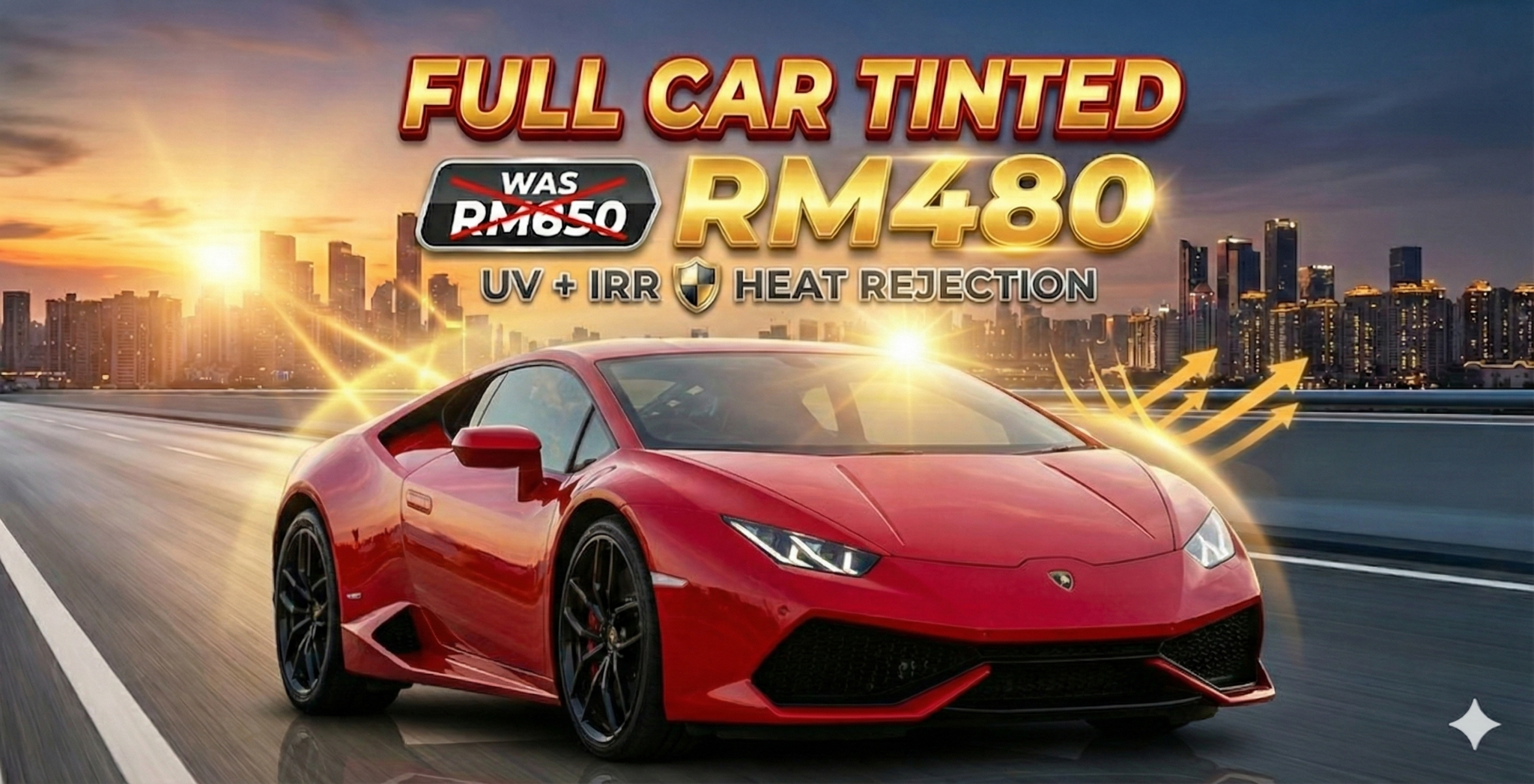 full car tinted RM480